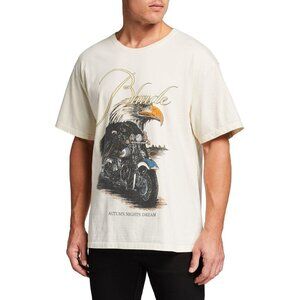 NEW RHUDE EAGLE DREAM TEE IN IVORY SZ XL